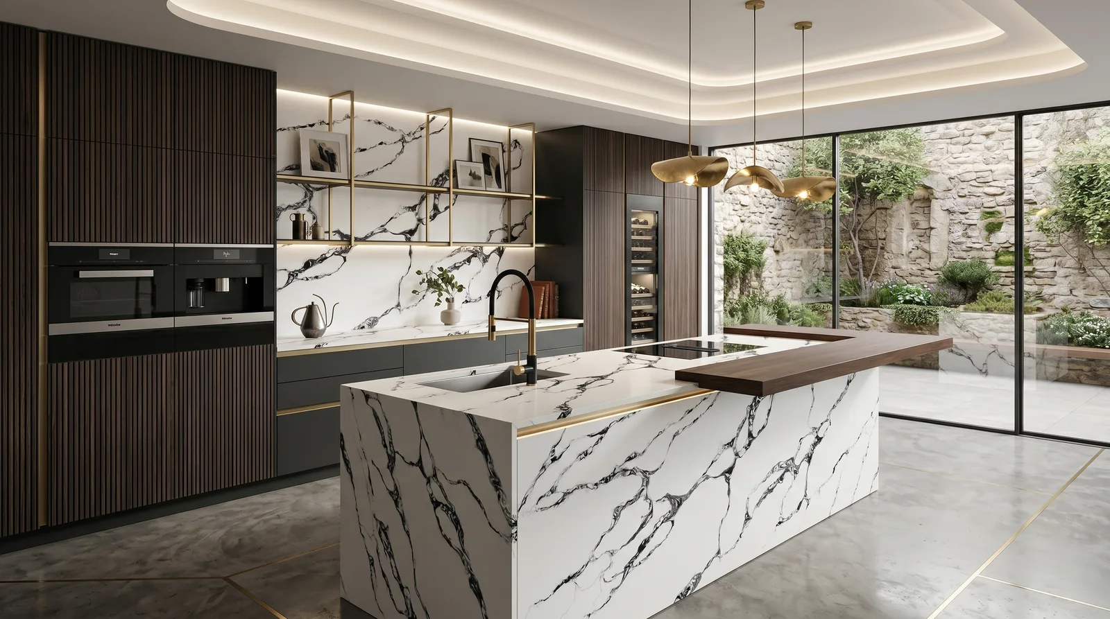 Velato Black quartz worktop colour sample