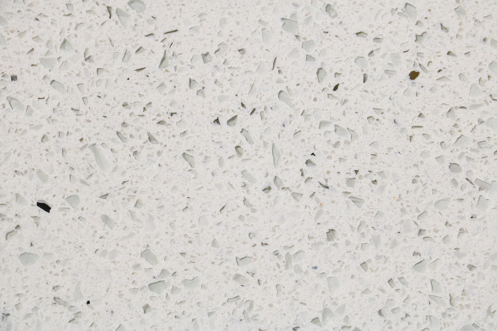 Mirror White quartz worktop colour sample